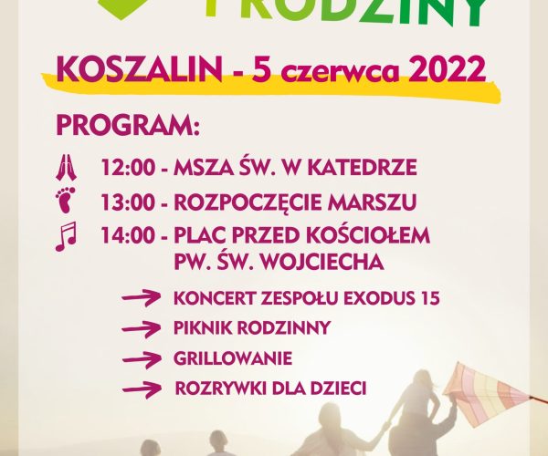 PLAKAT - Marsz dla Życia i Rodziny